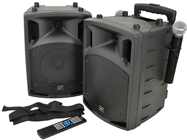 Portable PA System with UHF Mics, Bl 
