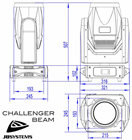 Challenger Beam LED Moving Head with A 