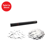 Handheld Confetti Cannon 50cm - White  