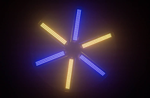 LED Fan Effects Light with 486 RGB L 