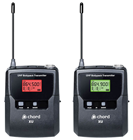 Dual UHF Wireless Beltpack Microphone Sy 