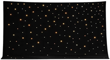 LED Star cloth 6m x 3m Warm White LEDs and Anti Shine Black Molton Cloth