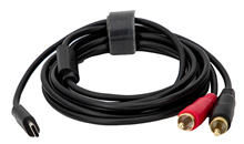 USB C to Dual Phono/RCA Lead 2m Digital to Analog Converter