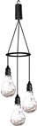 Battery Powered 3 Drop LED Pendant Mul 