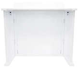 Equinox White DJ Booth 2 Shelves and%2 