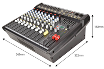 6 Channel Power Mixer 2 x 200W 