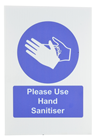 A4 Hand Sanitiser Safety Sign 300 x  