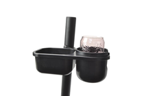 Clamp-on Cup Holder with Tray for Micr 