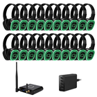 20 Way Silent Disco Headphone Bundle W 
