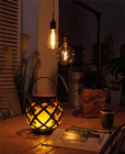 Solar LED Rattan Effect Table Light 