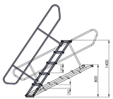 Global Stage Adjustable Stairs 