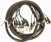 Cobra 3m 8 Way Patch lead With Colou 