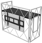 DJ Booth with Black or White Aluminium 