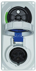 16A 230V 2P E IP67 Switched Interlock  