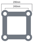 Global Truss F34 PL 3 Way Corner Qua 
