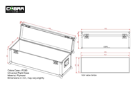 Universal Flight Case 1195x400x423mm 