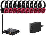 10 Way Silent Disco Headphone Bundle W 