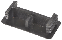Black PVC End Caps for Slotted Channel 