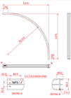 Doughty Curved Studio Rail 80 - Choice 