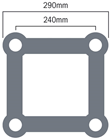 Global Truss F34 3 Way T Quatro Trus 