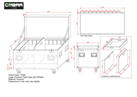 Large Universal Flight Case with Wheels% 