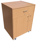 Small Mixer and PC Wooden Desk Cabinet 