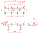 Doughty Studio Rail 60 Suspension Bracke 