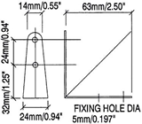 Large Corner Brace for Cabinets & Fl 