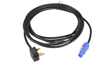 Powercon to 13A UK Mains Plug Lead w 